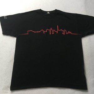 Vintage pulse night club T-Shirt Size Adult XL Las Vegas Black skyline graphic